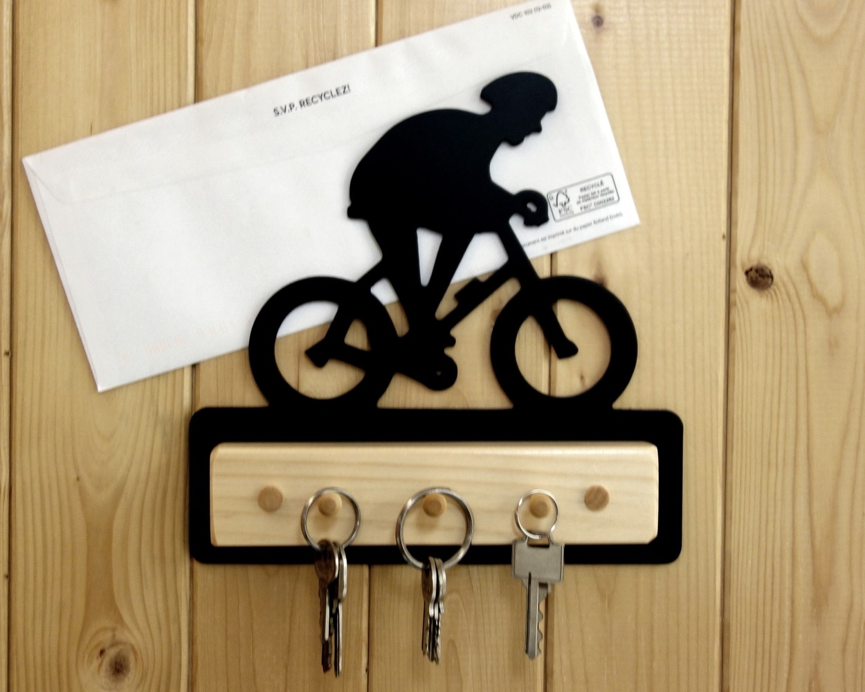 Cyclist Key Holder