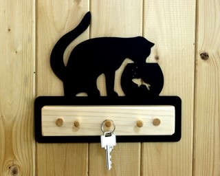 Cat and Fish Key Holder