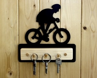 Cyclist Key Holder